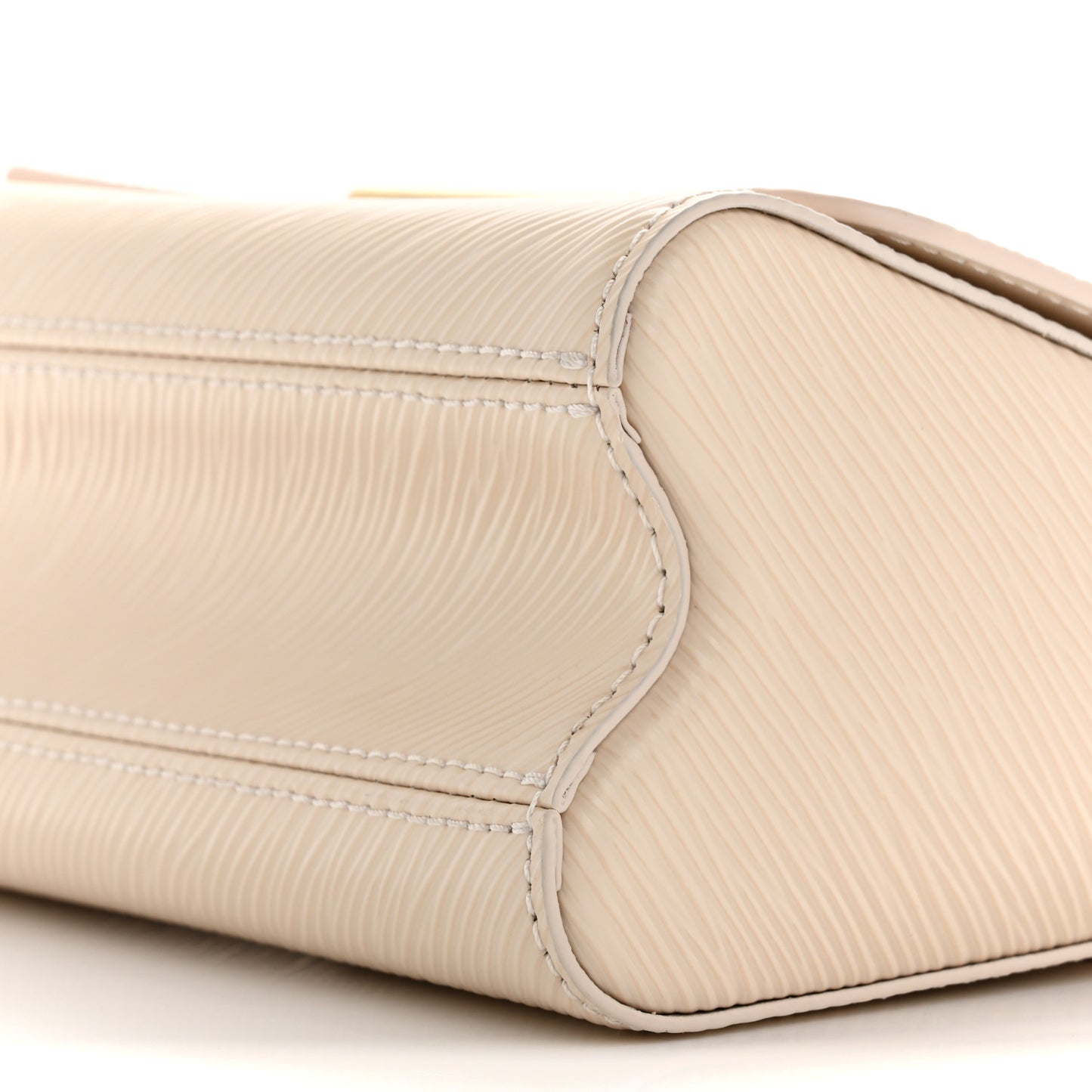 Epi Twist Braided Chain Shoulder Bag PM Quartz White