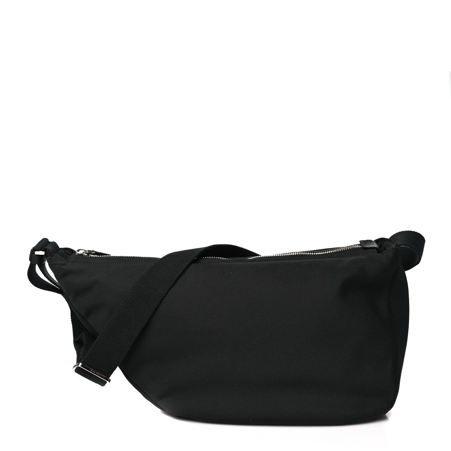 The Row Nylon Slouchy Banana Two Bag Black 1 of 8