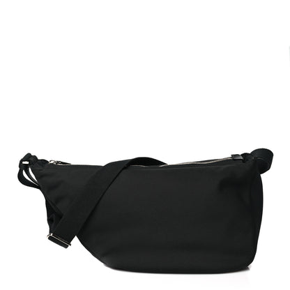 The Row Nylon Slouchy Banana Two Bag Black 1 of 8