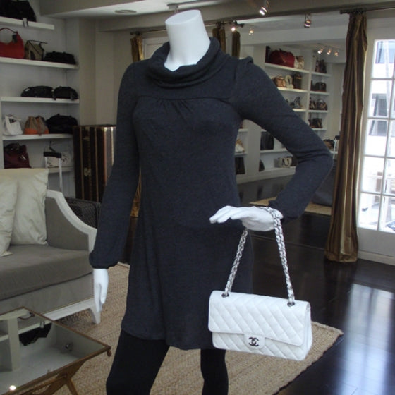 Chanel Caviar Quilted Medium Double Flap White 2 of 11