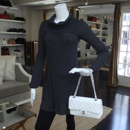 Chanel Caviar Quilted Medium Double Flap White 2 of 11