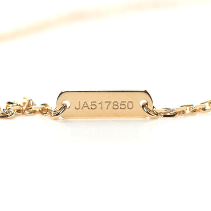 Van Cleef & Arpels 18K Yellow Gold Diamond Celestial Blue Sevres Porcelain Vintage Alhambra Pendant Necklace 5 of 6