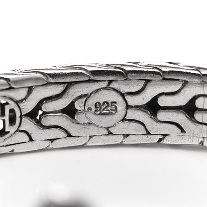 John Hardy Sterling Silver Diamond Classic Chain Square Kick Cuff Bracelet 5 of 5
