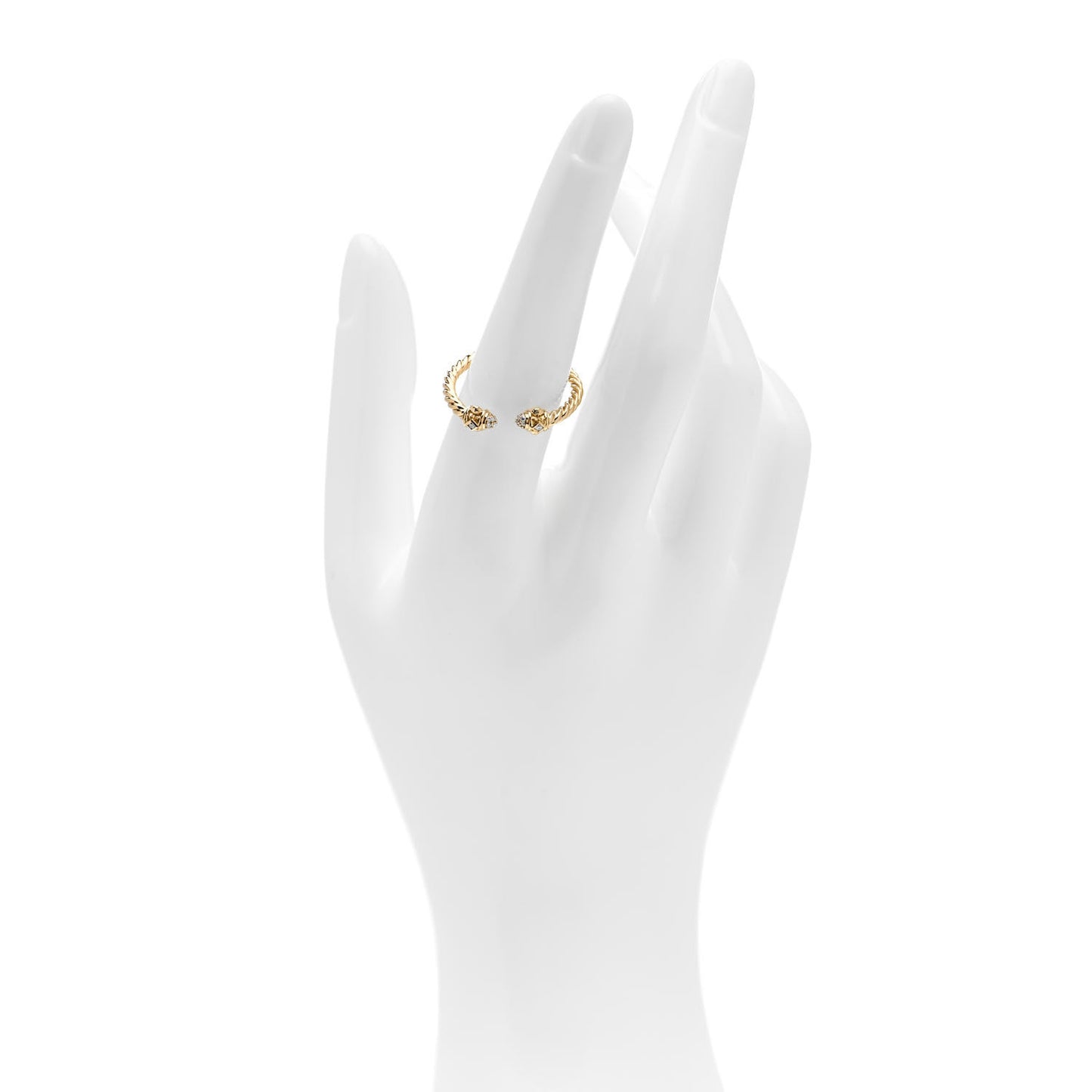 18K Yellow Gold Diamond Renaissance Ring 57 8