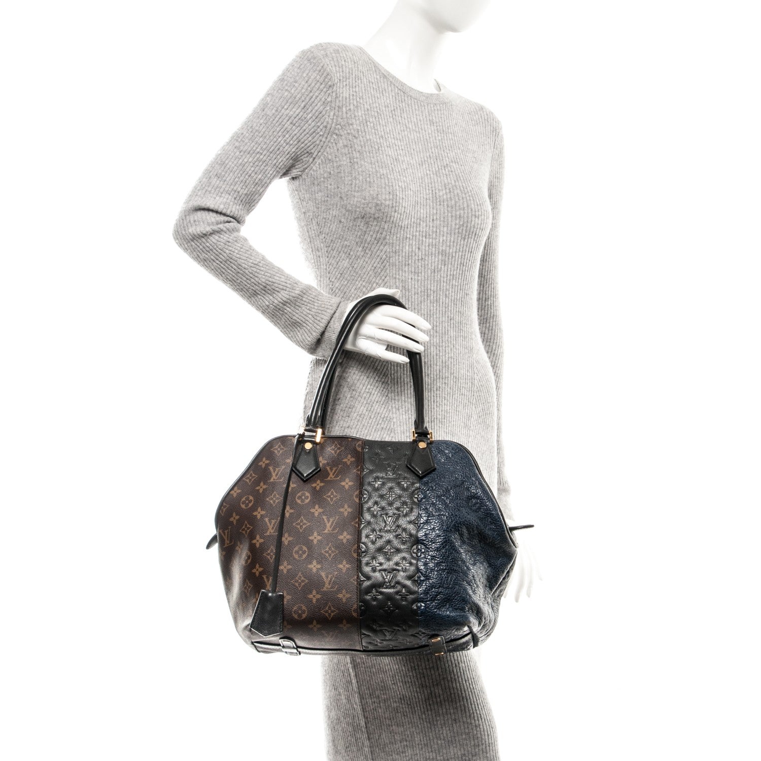 Louis Vuitton Monogram Stripes Medium Bag Marine 2 of 11