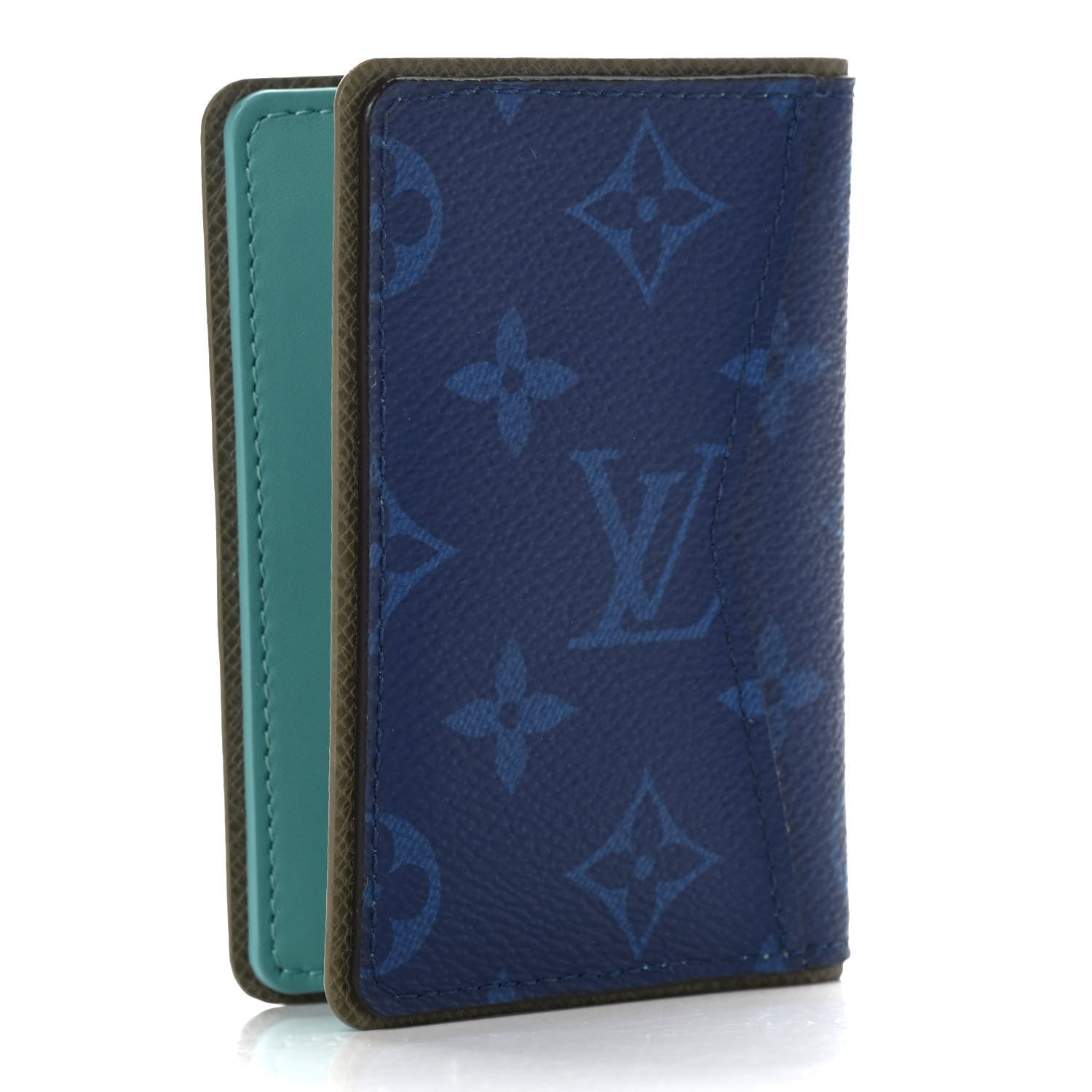Louis Vuitton Monogram Outdoor Slender Wallet Pacific Blue 3 of 12