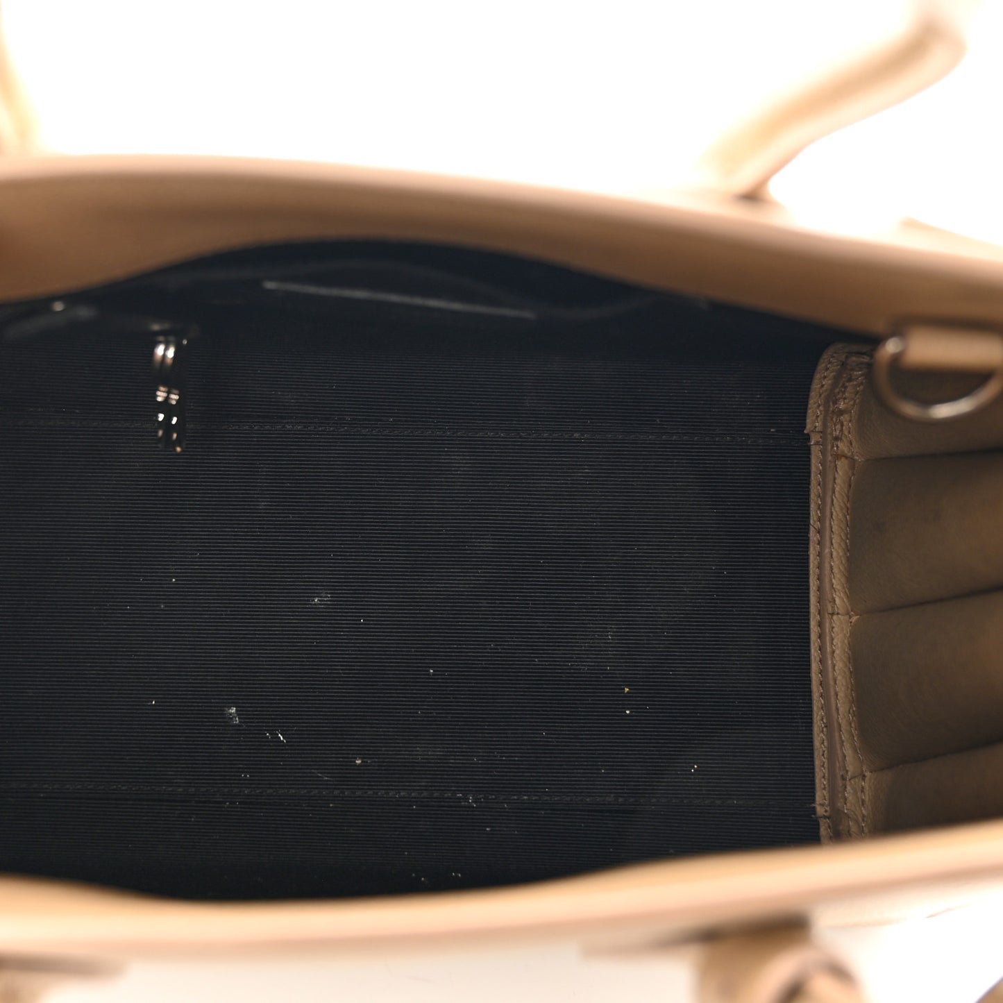 Grained Calfskin Baby Sac De Jour Dark Beige