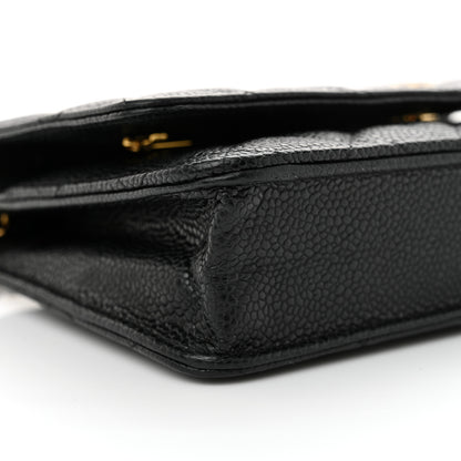 Chanel Caviar Quilted Wallet on Chain WOC Black 10 of 12