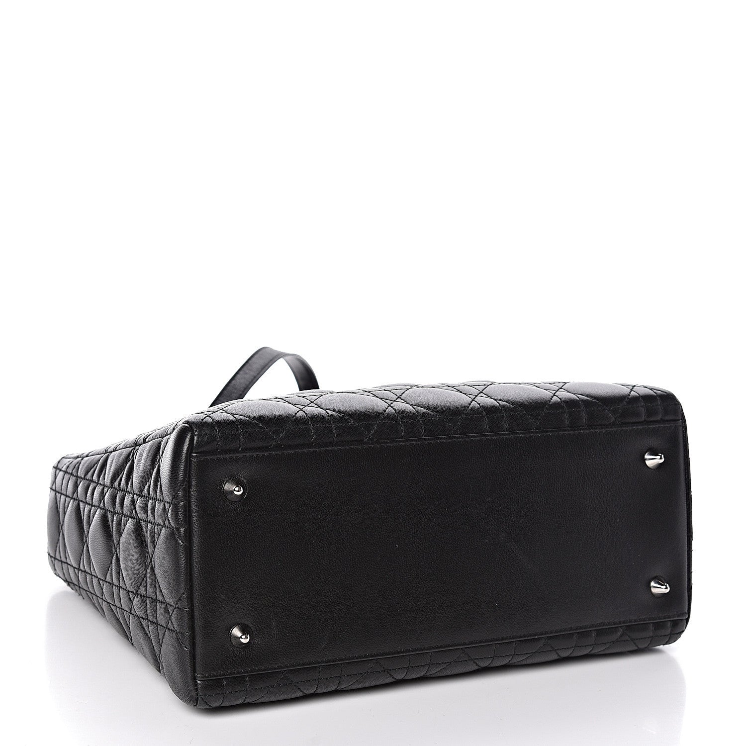 Christian Dior Lambskin Cannage Medium Lady Dior Black 4 of 15