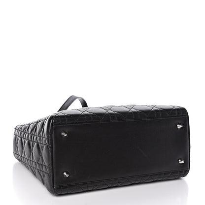 Christian Dior Lambskin Cannage Medium Lady Dior Black 4 of 15