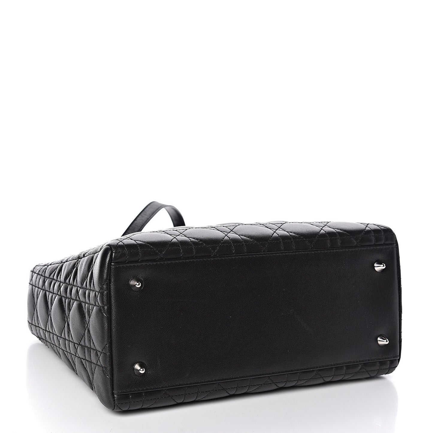 Lambskin Cannage Medium Lady Dior Black