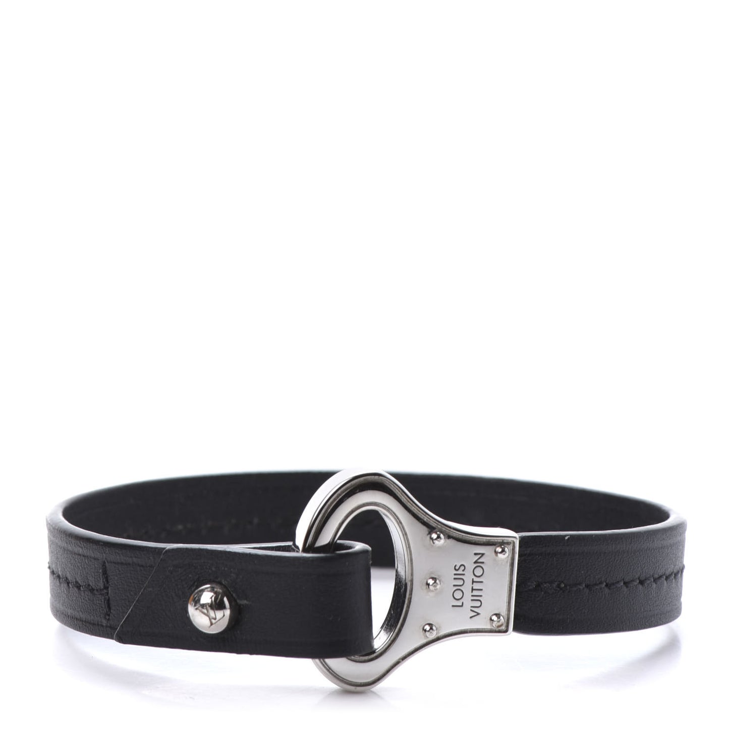 Calfskin Mens Archive Bracelet 19 Black