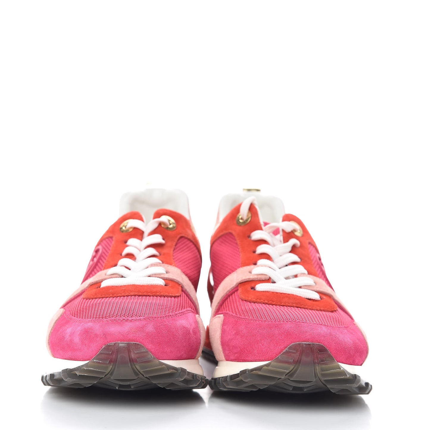 Suede Calfskin Run Away Sneakers 37.5 Fuchsia Rouge
