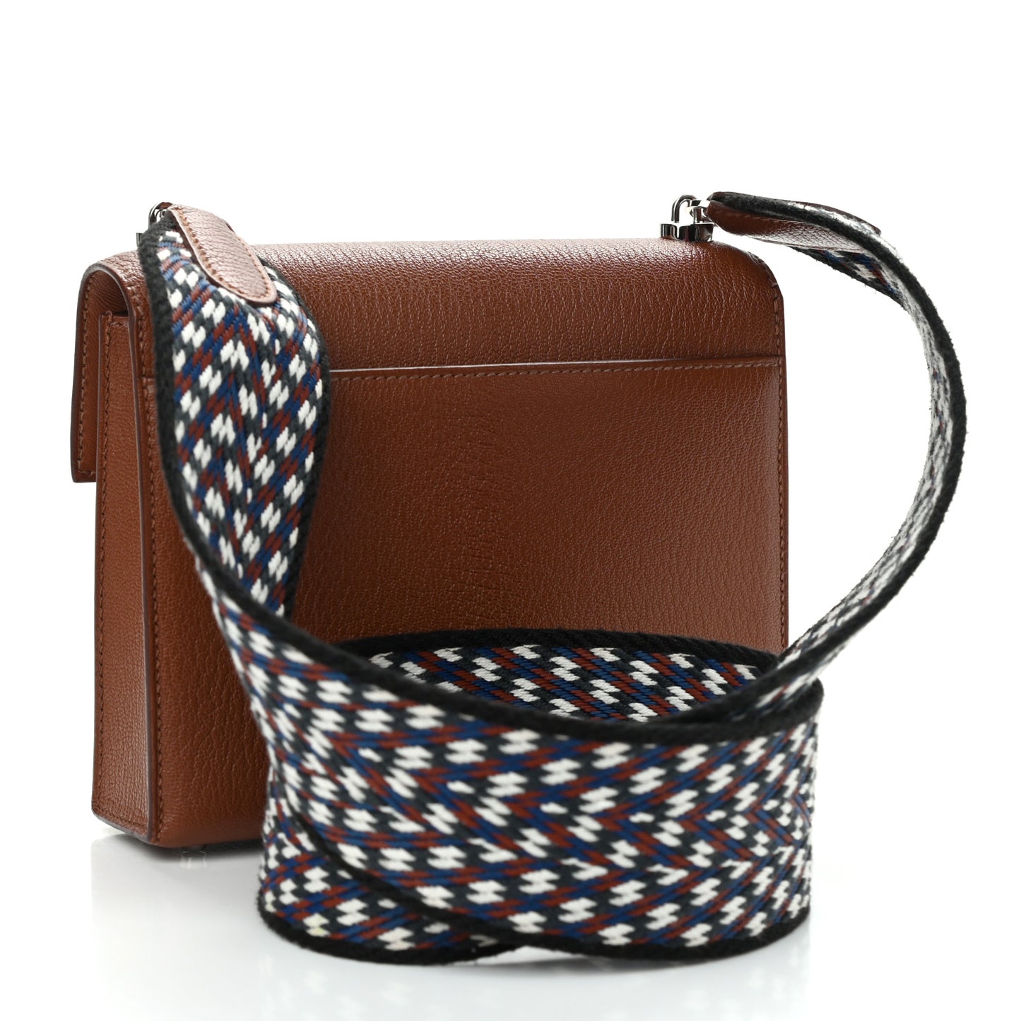 Chevre Mysore Mini Verrou Large Strap Bag Gold