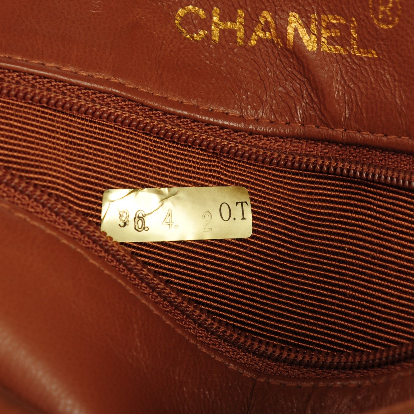 Lambskin Quilted Shoulder Bag Light Brown