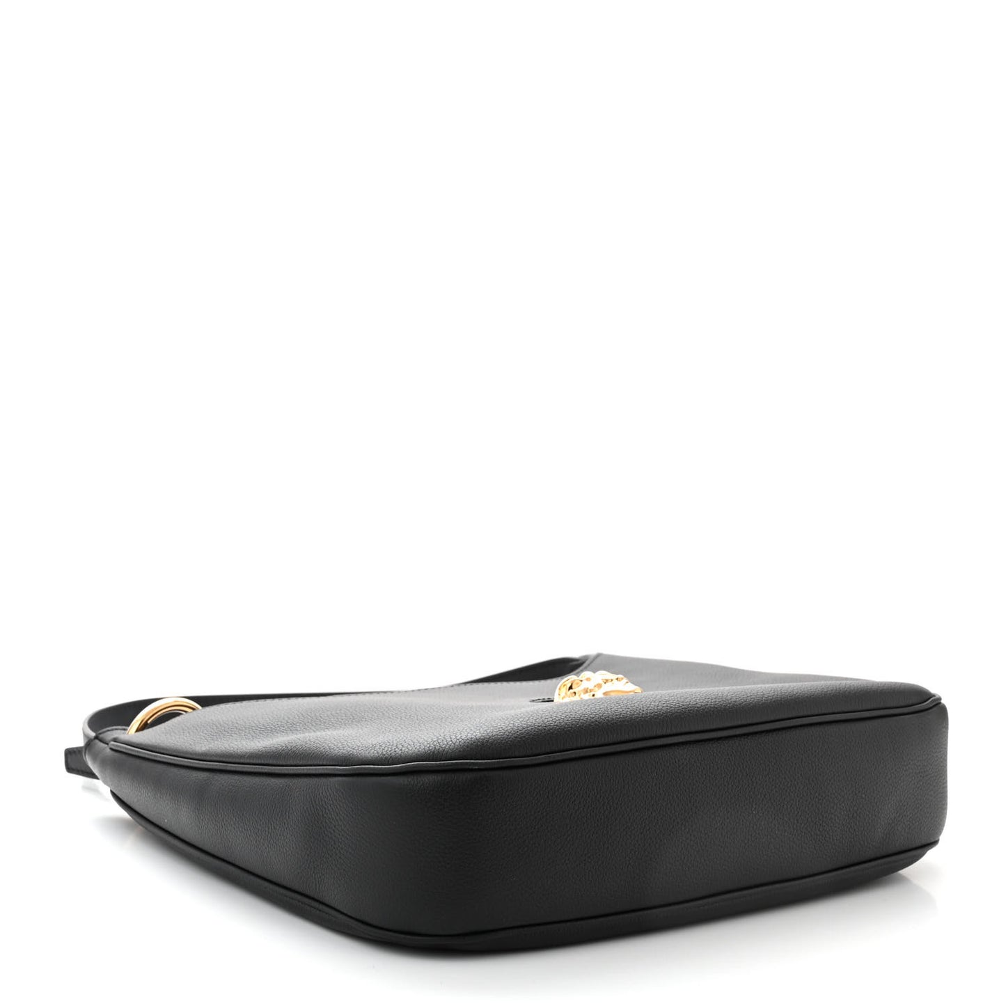 Calfskin La Medusa Medium Hobo Crossbody Black
