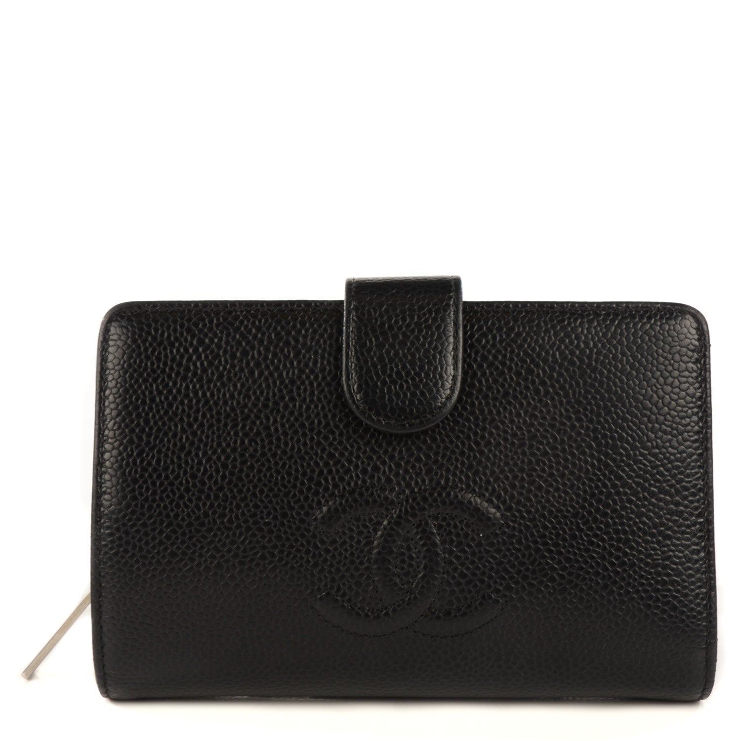 Chanel Caviar Timeless CC French Wallet Black 1 of 9