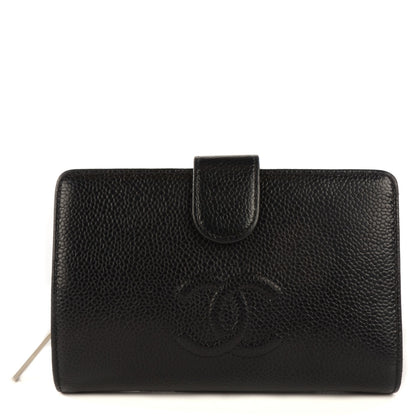 Chanel Caviar Timeless CC French Wallet Black 1 of 9