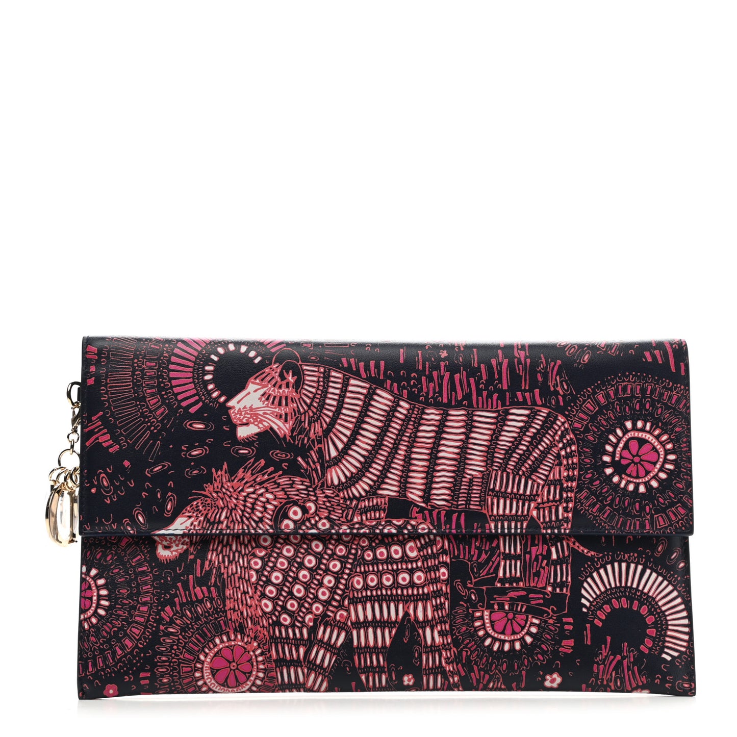 Calfskin Animals Pouch Set Multicolor