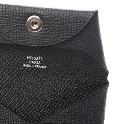 Hermes Epsom Bastia Coin Purse Black 6 of 8