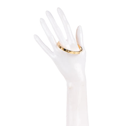 Cartier 18K Yellow Gold 6 Diamond LOVE Bracelet 16 2 of 6