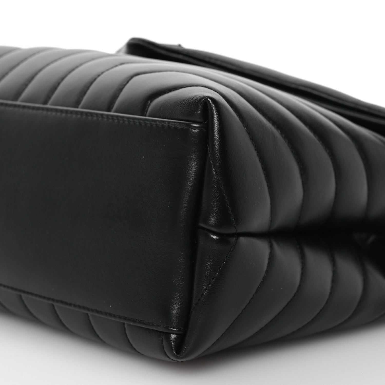 Saint Laurent Calfskin Y Quilted Monogram Monochrome Medium Loulou Chain Satchel Black 11 of 11