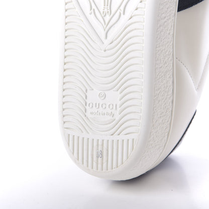 Gucci Calfskin Ayers Web Womens Ace Bow Lace Sneakers 38 White 10 of 10