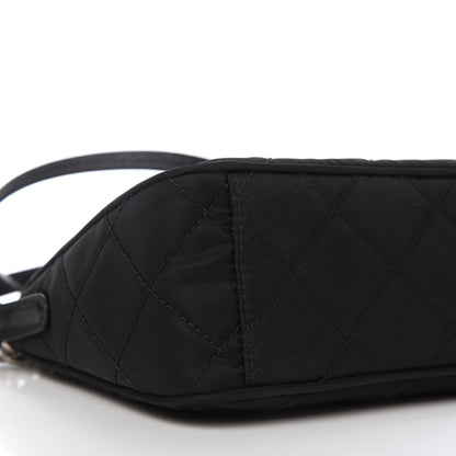 Prada Nylon Tessuto Impuntu Quilted Crossbody Bag Black 6 of 10