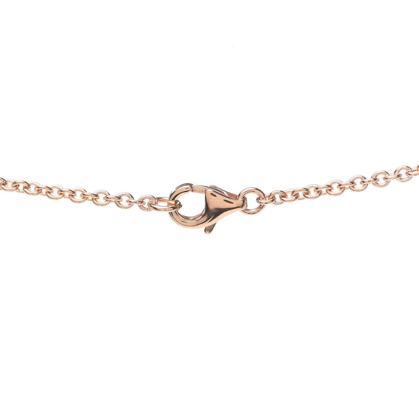 18K Pink Gold Interlocking LOVE Necklace