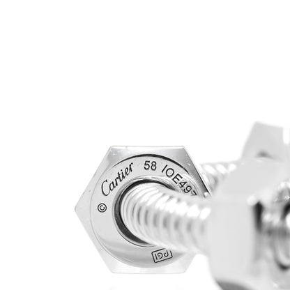 Cartier 18K White Gold Ecrou De Cartier Ring 58 8.5 4 of 4