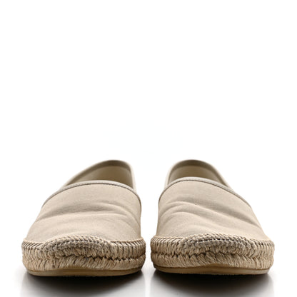 Gucci Washed Cotton Miro Soft Calfskin GG Monogram Espadrilles 37.5 White Mystic White 2 of 9