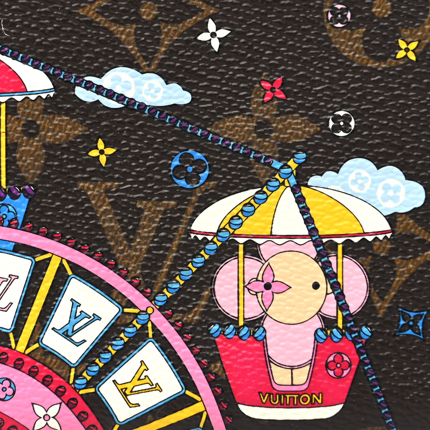 Louis Vuitton Monogram 2020 Christmas Animation Big Wheel Zippy Coin Purse Rose Ballerine 7 of 8