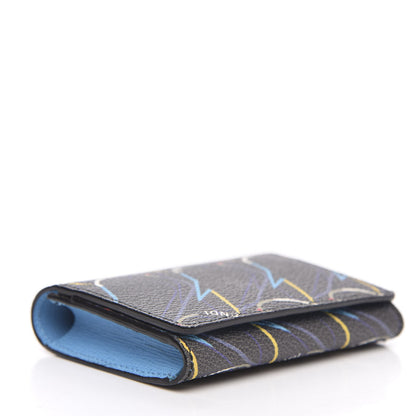 Fendi Vitello Elite QuTweet Card Holder Asfalto Multicolor 4 of 9
