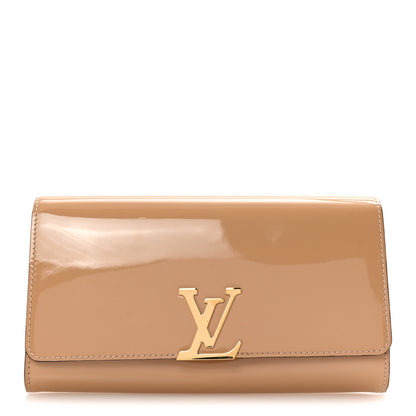 Louis Vuitton Patent Louise Clutch Dune 1 of 5