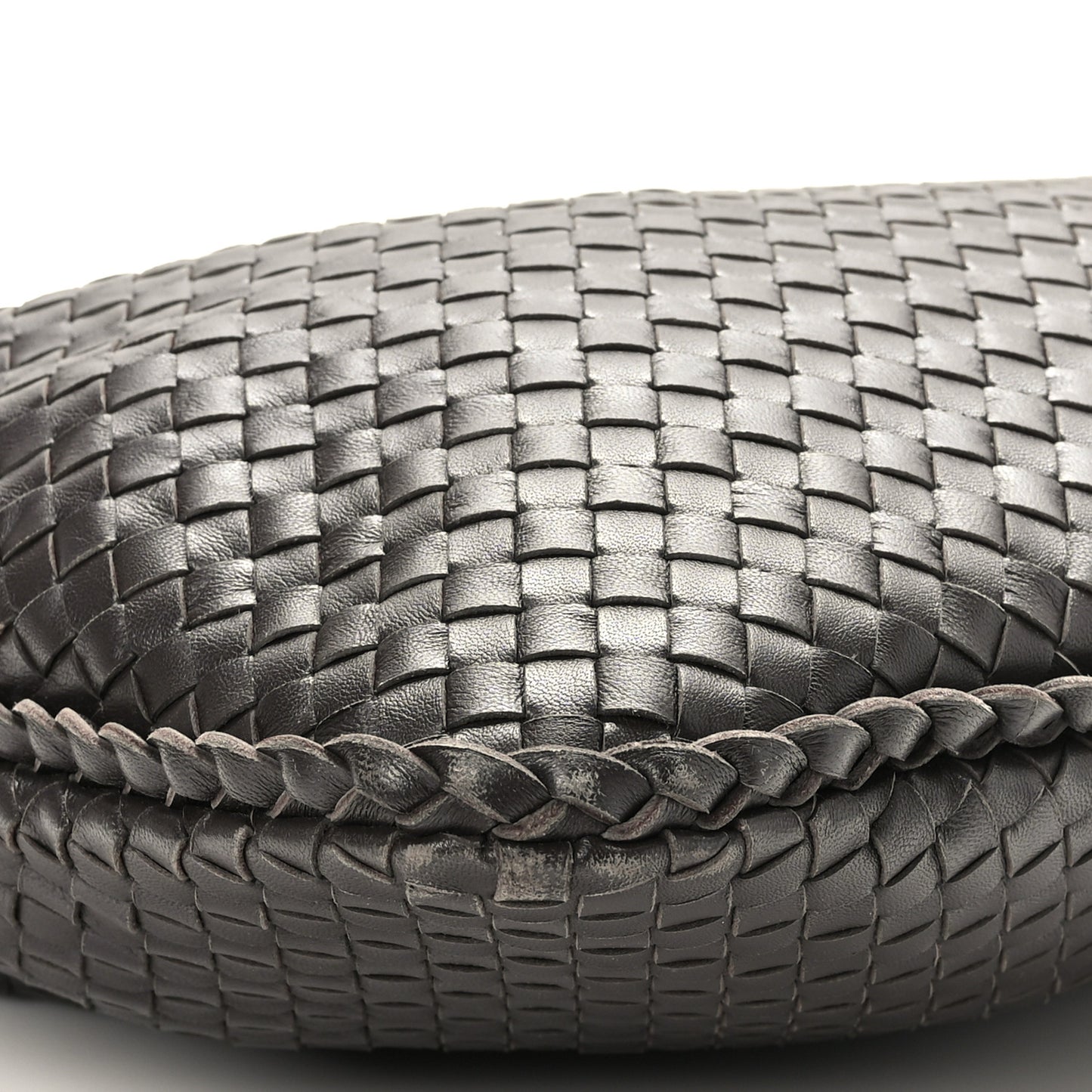 Nappa Intrecciato Medium Veneta Hobo Ebano