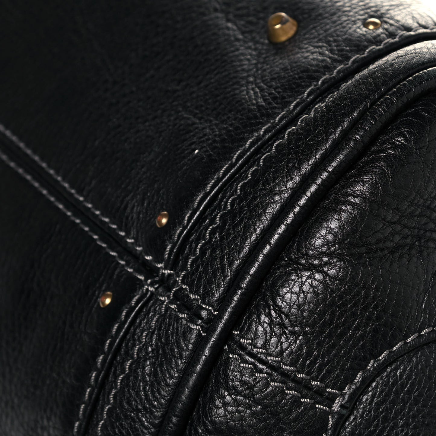 Calfskin Paddington Satchel Black
