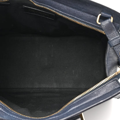 Saint Laurent Sheepskin Small Cabas ChYc Navy 5 of 12