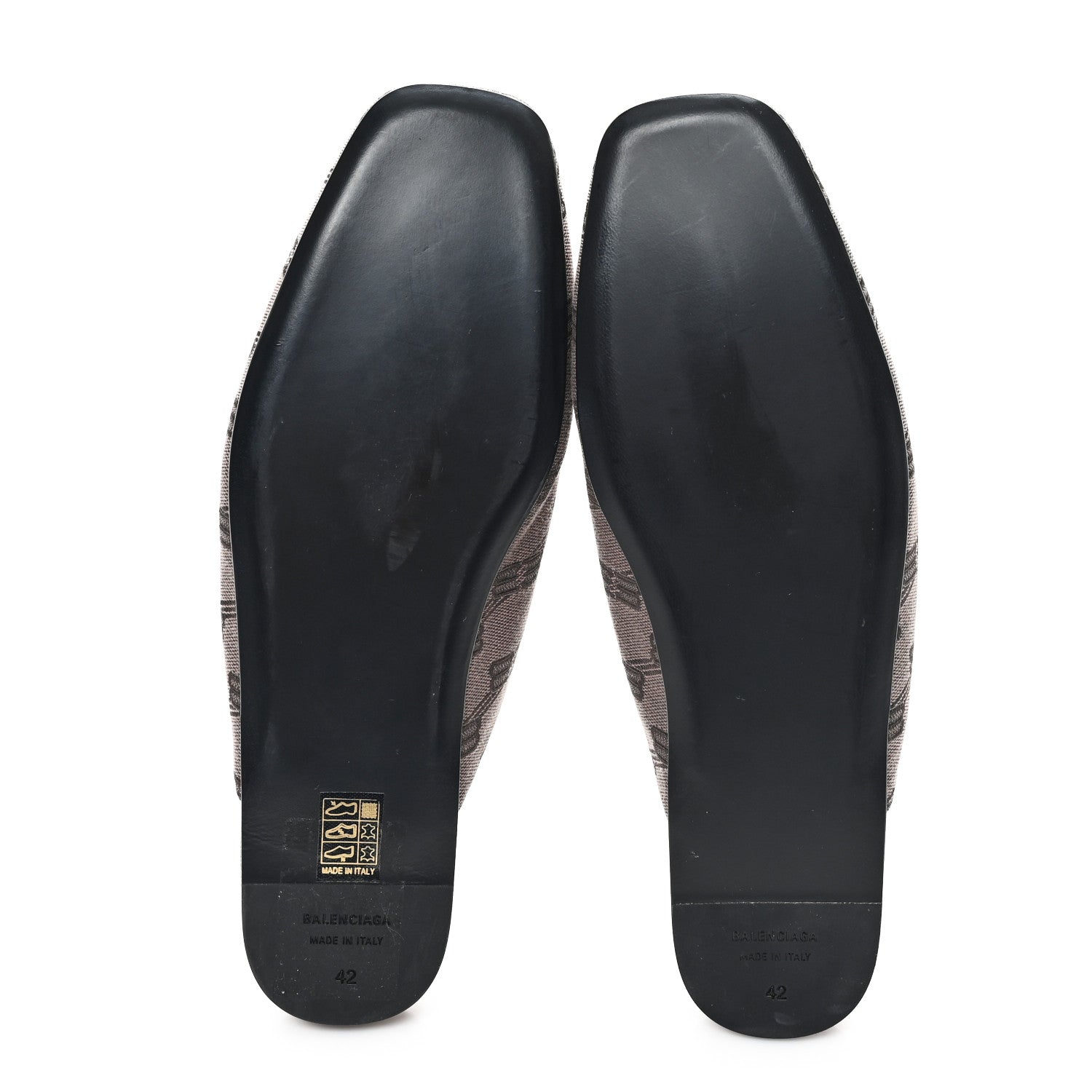 Balenciaga Jacquard BB Monogram Mens Cosy Mules 42 Dark Mink Grey Dark Brown 6 of 10