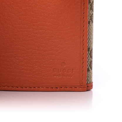 Gucci Monogram Cellarius Calfskin Miss GG Continental Wallet Beige Ebony New Dark Orange 6 of 10
