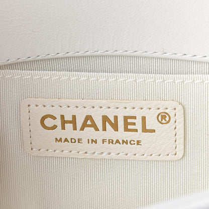 Chanel Calfskin Pearl Small Boy Flap White 9 of 10