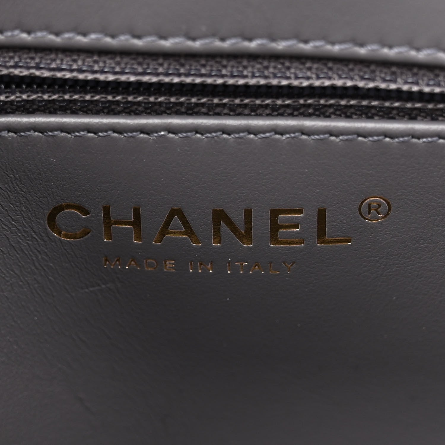 Chanel Shiny Aged Calfskin Quilted Nano Kelly Shopper Grey 6 of 12