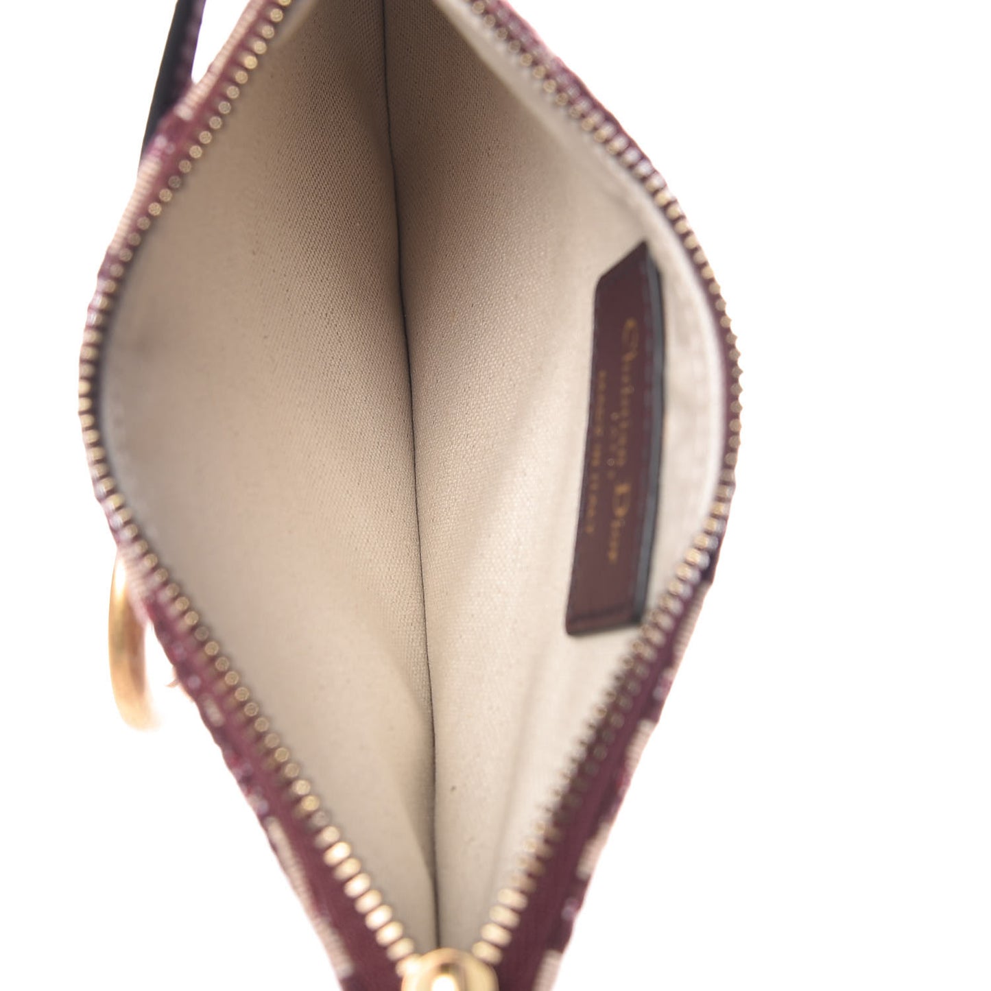 Oblique Saddle Clutch Burgundy