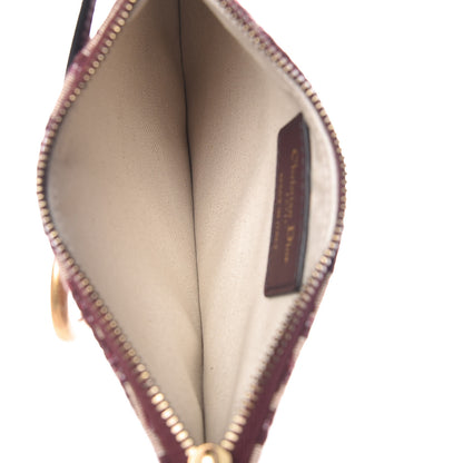 Christian Dior Oblique Saddle Clutch Burgundy 5 of 8
