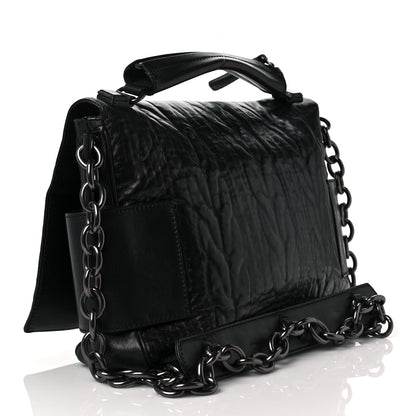 Givenchy Calfskin Cable Embossed Eve Shoulder Bag Black 3 of 8