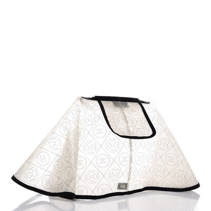 Chanel PVC Calfskin Coco Bag Raincoat White Black 2 of 6