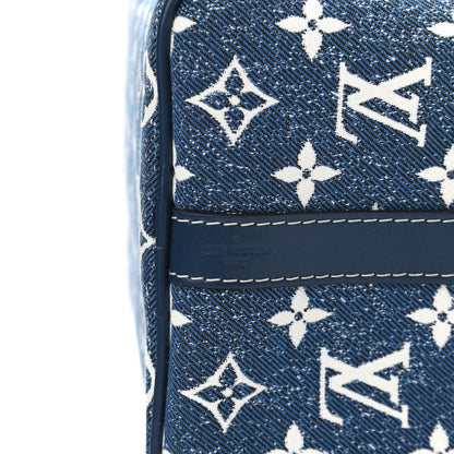 Louis Vuitton Monogram Jacquard Denim Speedy Bandouliere 25 Bleu 7 of 10