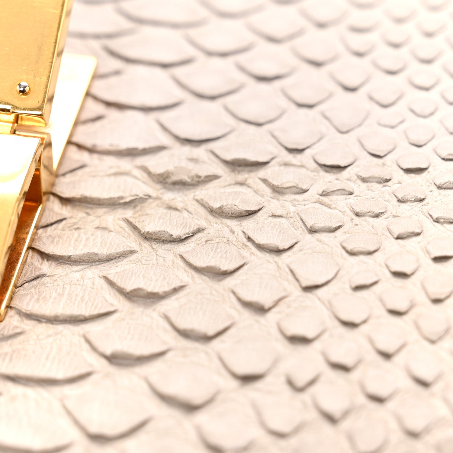 Celine Snakeskin Medium Classic Box Flap Bag Grey 10 of 11