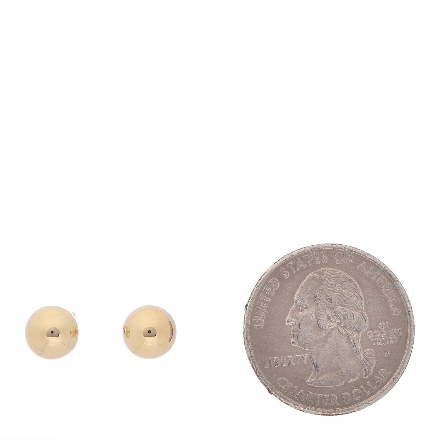 18K Yellow Gold 8mm HardWear Ball Earrings