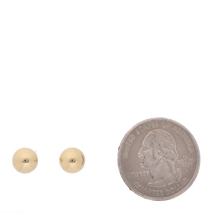Tiffany 18K Yellow Gold 8mm HardWear Ball Earrings 2 of 5