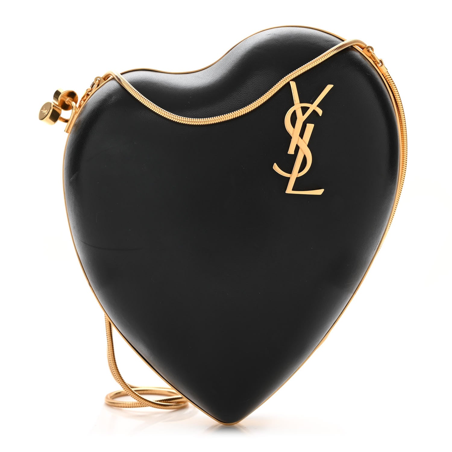 Saint Laurent Calfskin Monogram Love Box Bag Black 1 of 10